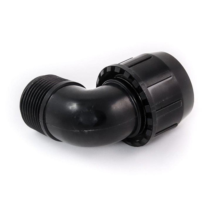Kolano redukcja QJ 16mm x 3/4" GZ - gwint zewnętrzny - Irriga
