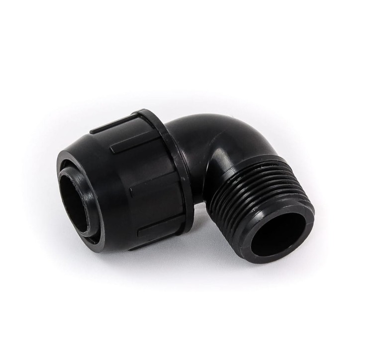 Kolano redukcja QJ 20mm x 3/4" GZ - gwint zewnętrzny - Irriga