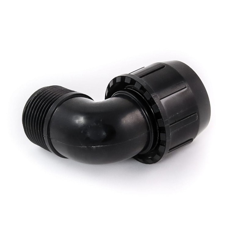 Kolano redukcja QJ 20mm x 3/4" GZ - gwint zewnętrzny - Irriga