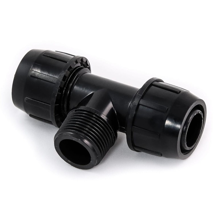 Trójnik redukcja QJ 25mm x 1/2" GZ - gwint zewnętrzny - Irriga