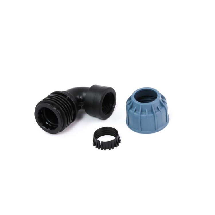 Kolano redukcja PE 25mm x 3/4" GW - gwint wewnętrzny - Elysee