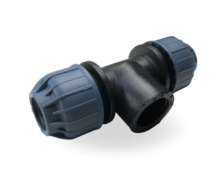 Trójnik redukcja PE 25mm x 1/2" x 25mm GW - gwint wewnętrzny - Elysee