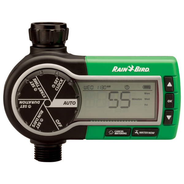 Sterownik bateryjny 9V na kran, 1 sekcja 2 razy dziennie od 1 minuty do 6 godzin, RainBird