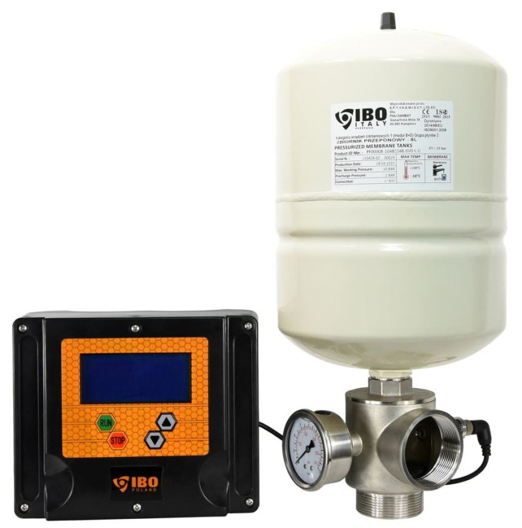 Inwerter, zbiornik wyrównawczy, manometr