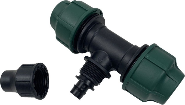 Trójnik redukcja PE 25mm x QJ 16mm x 25mm - Irriga