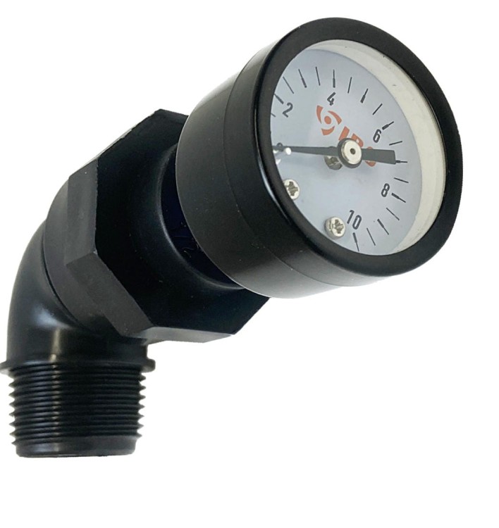 Manometr zestaw z kolanem 1"