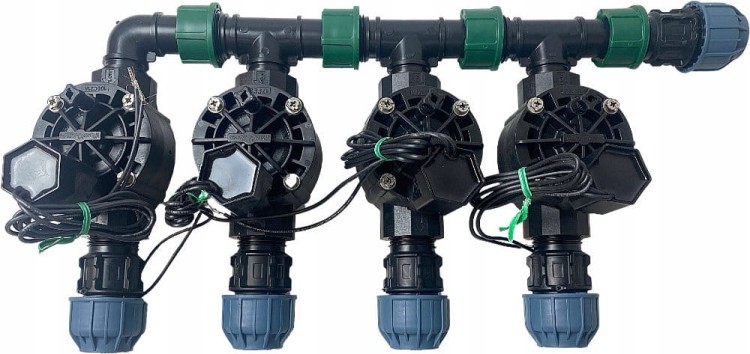 Zestaw kolektorowy 4 sekcje elektrozaworów RainBird