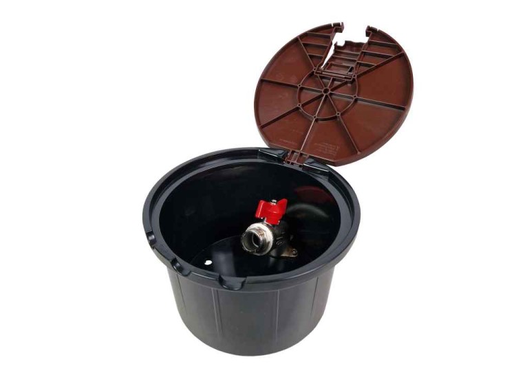 Studzienka poboru wody z zaworem 3/4" brązowa I 3 inne kolory z klapką - Anixol