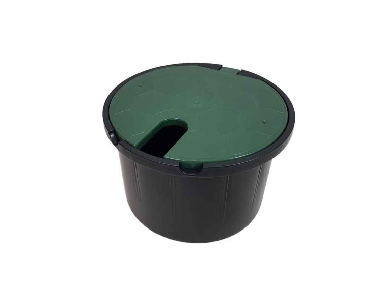 Podziemna studzienka poboru wody z zaworem 3/4" zielona I 3 inne kolory bez klapki, szybkozłączka, kolanko - Anixol