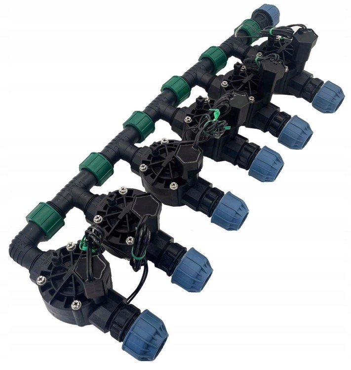 Zestaw kolektorowy 6 sekcji elektrozaworów GZ RainBird