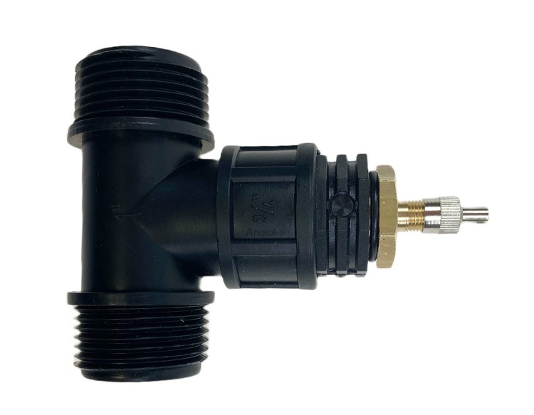 Przedmuchiwanie systemu zaworem automatycznym, trójnik 25 mm GZ 1"