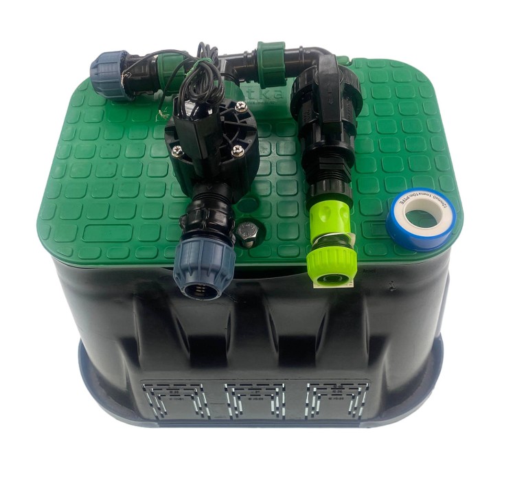 Zestaw do nawadniania elektrozawór, wąż ogrodowy