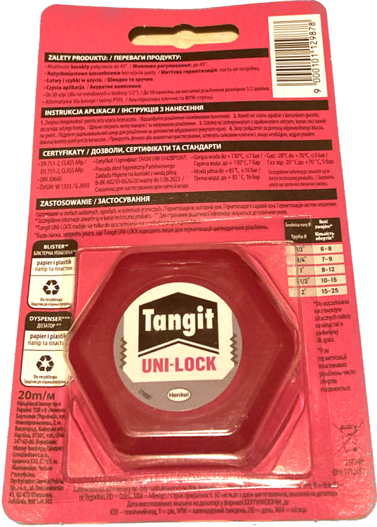 Teflonowa nić uszczelniająca Tangit 20m