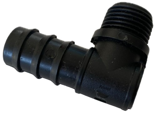 Kolano redukcja wcisk 20mm x 3/4" GZ - gwint zewnętrzny