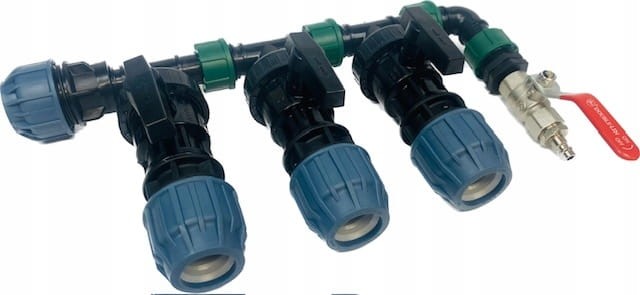 Zestaw do ręcznego sterowania 3 zawory kulowe, odpowietrzanie wyjście 32mm