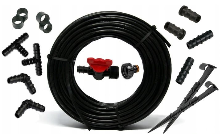 Linia kroplująca 100m + 50 szpilek + 37 akcesoriów