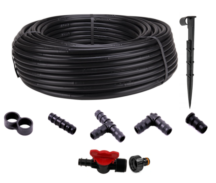 Linia kroplująca 100m + 50 szpilek + 37 akcesoriów