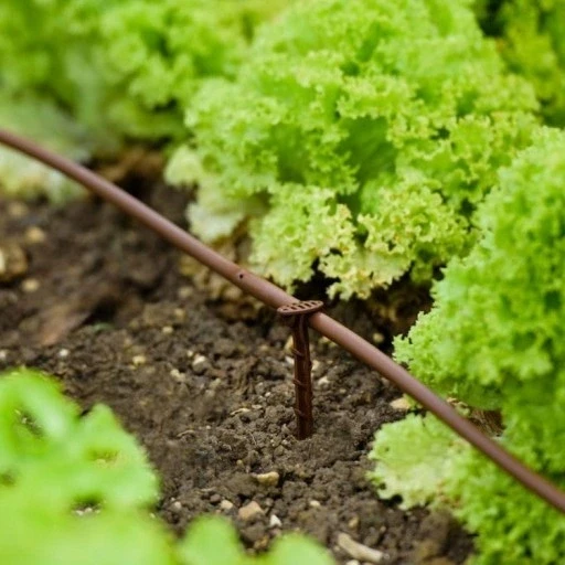 Linia kroplująca brązowa z kompensacją 16 mm, kroplowniki co 33 cm, 2 l/h RainBird