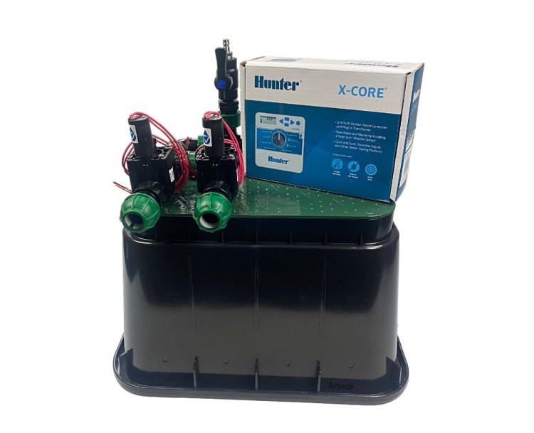 Zestaw do nawadniania 2 sekcje elektrozaworów i sterownik X-Core Hunter