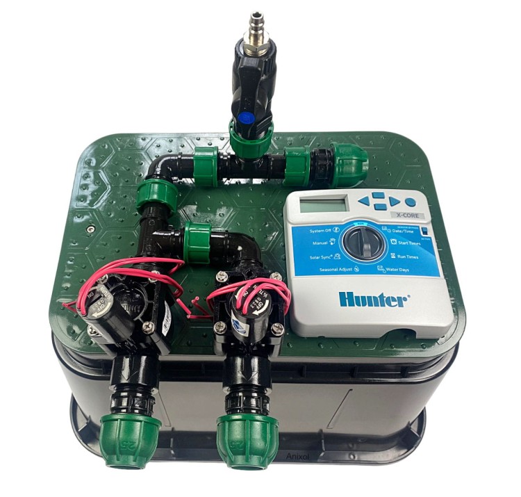 Zestaw do nawadniania 2 sekcje elektrozaworów i sterownik X-Core Hunter