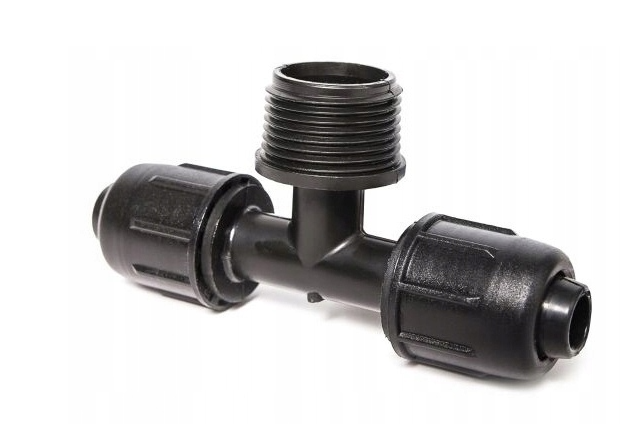 Trójnik redukcja QJ 16mm x 3/4" x 16mm GZ - gwint zewnętrzny Irritec