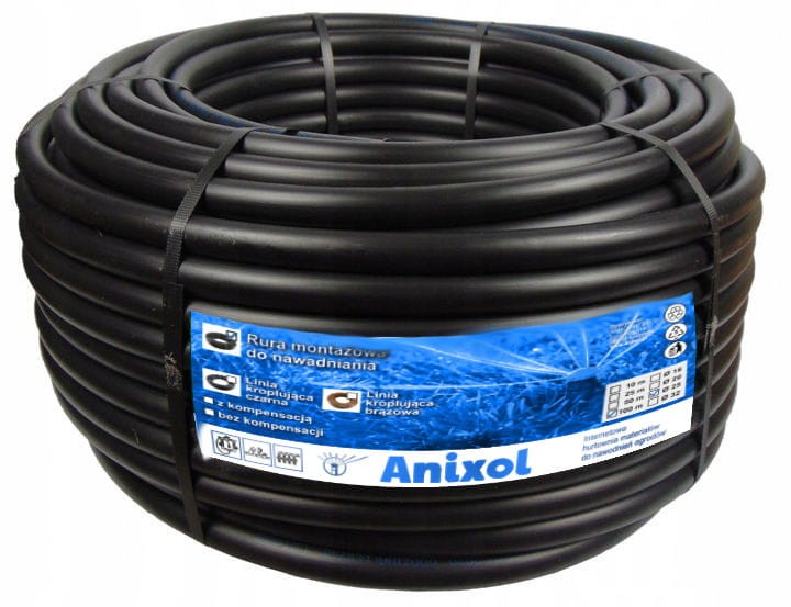 Rura PE ø 25 mm 10 m PN4 grubość 1,8 mm, montażowa do nawodnienia - Anixol