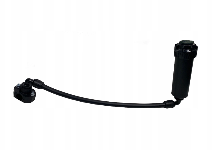Połączenie zraszacza z gwintem 3/4" do rury 32mm, rura ciśnieniowa Flex i obejma