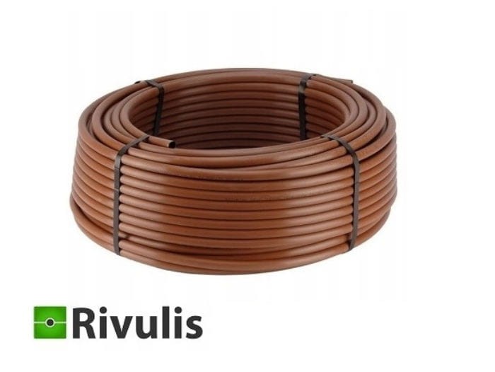 Linia kroplująca brązowa z kompensacją, wydajność 2,2l/h, kroplowniki co 33 cm, 16 mm - Rivulis