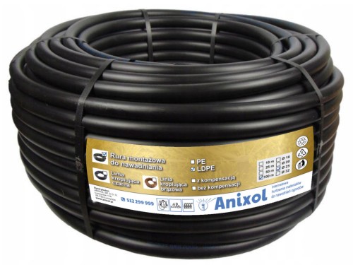 Rura LDPE 20 mm 50 m PN6 grubość 1,6 mm montażowa do nawodnienia - Irriga