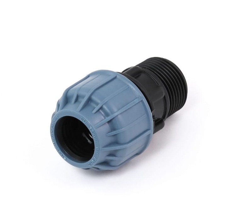 Przelot redukcja PE 20mm x 3/4" GZ - gwint zewnętrzny - Elysse