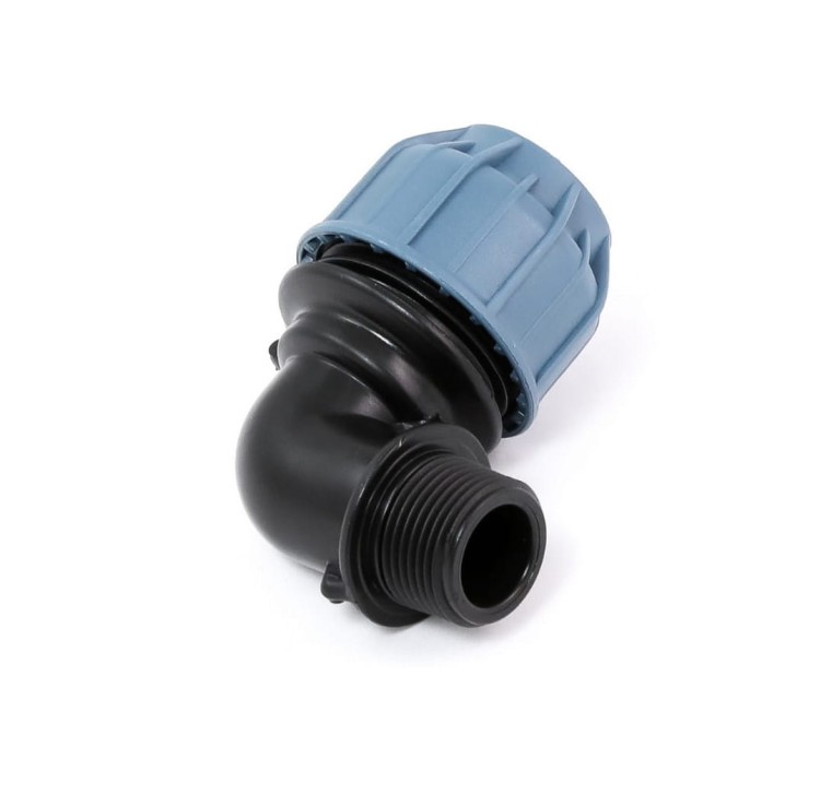 Kolano redukcja PE 20 mm-3/4" GZ - gwint zewnętrzny - Elysee